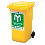 Rolcontainer 240l glas