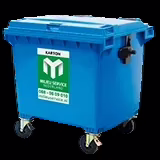 Rolcontainer 1100l papier karton