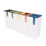 Multi afval container 5 modules