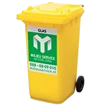 Rolcontainer 240l glas