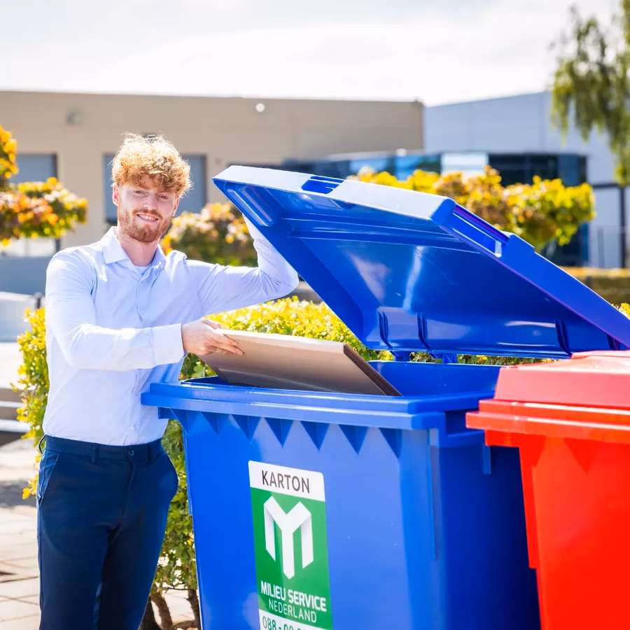 Afvalinzameling van karton