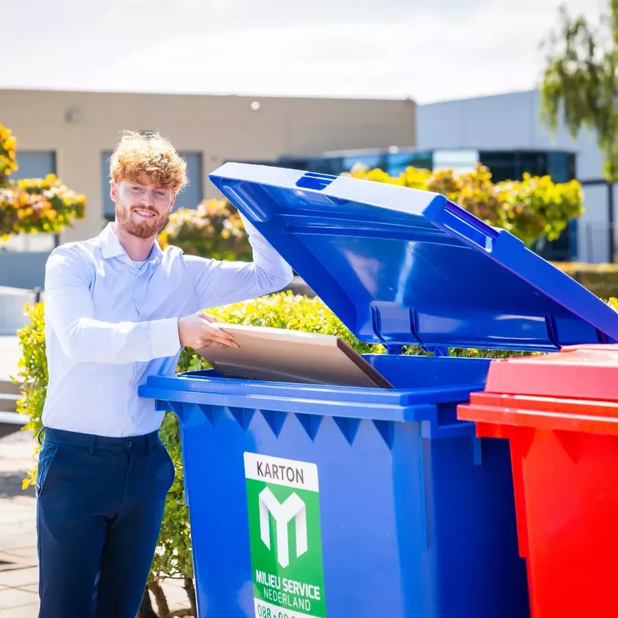 Afvalinzameling van karton