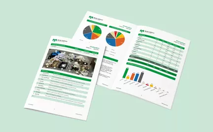 Afvalanalyse rapport mockup afbeelding - Milieu Service Nederland