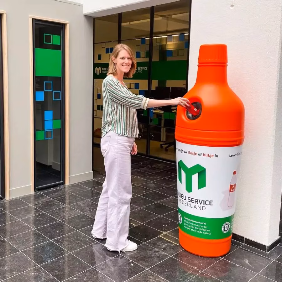 PE Tman voor het inzamelen van statiegeld