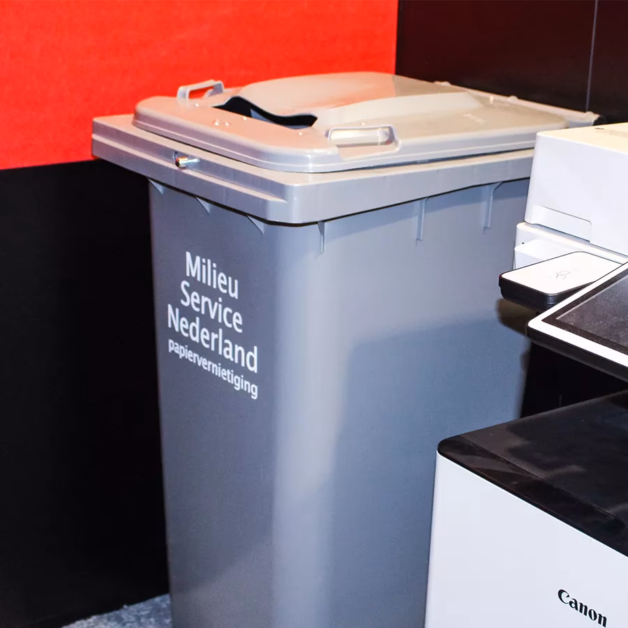 Rolcontainer voor vertrouwelijk