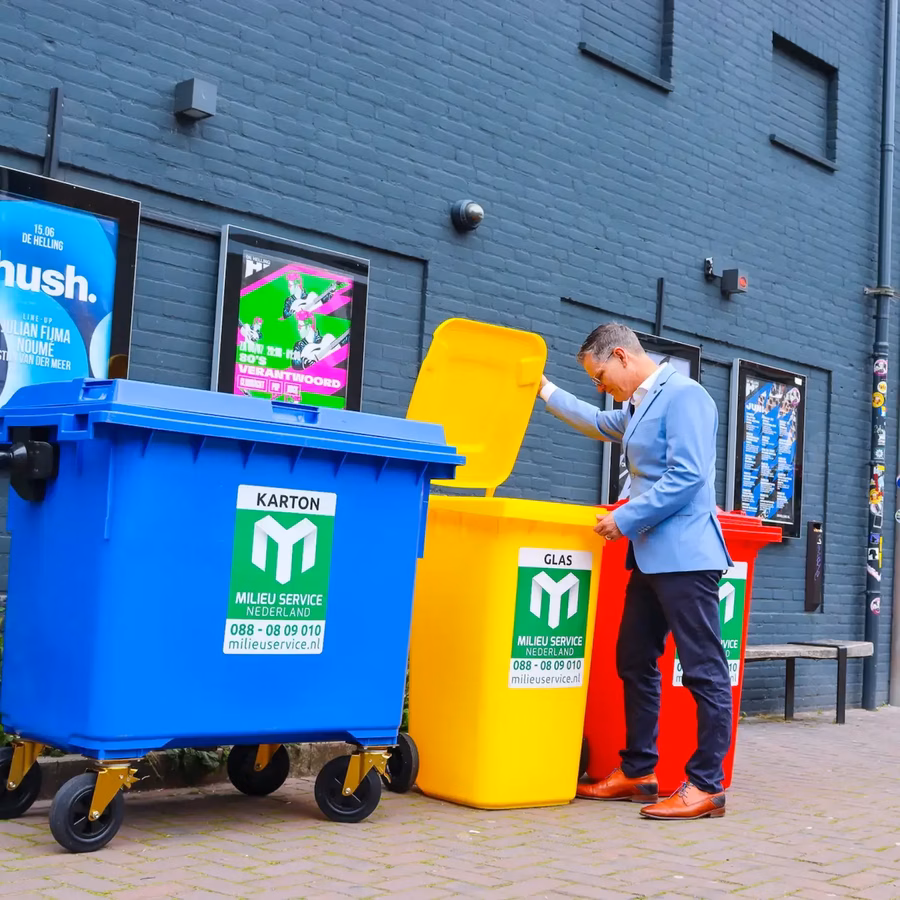 Afval scheiden in containers
