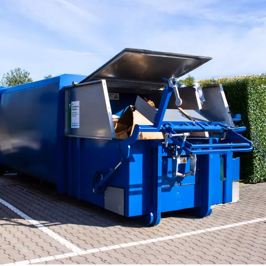 Perscontainer karton tuinmeubelshop