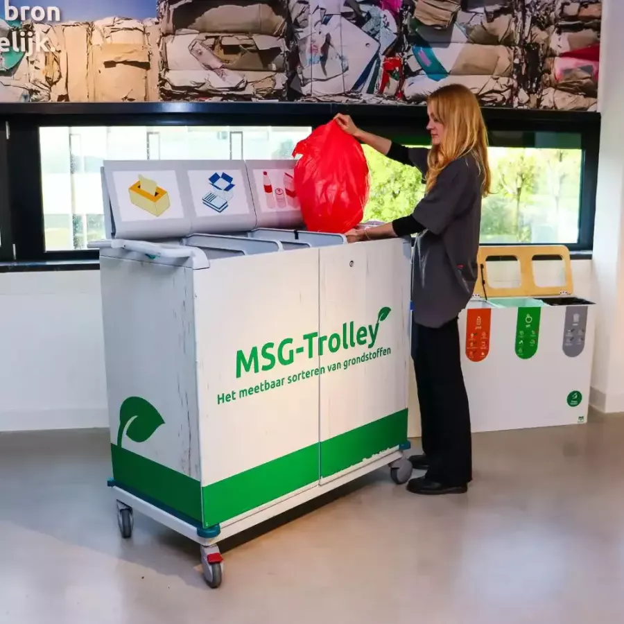 ESG rapportage met MSG trolley Milieu Service Nederland