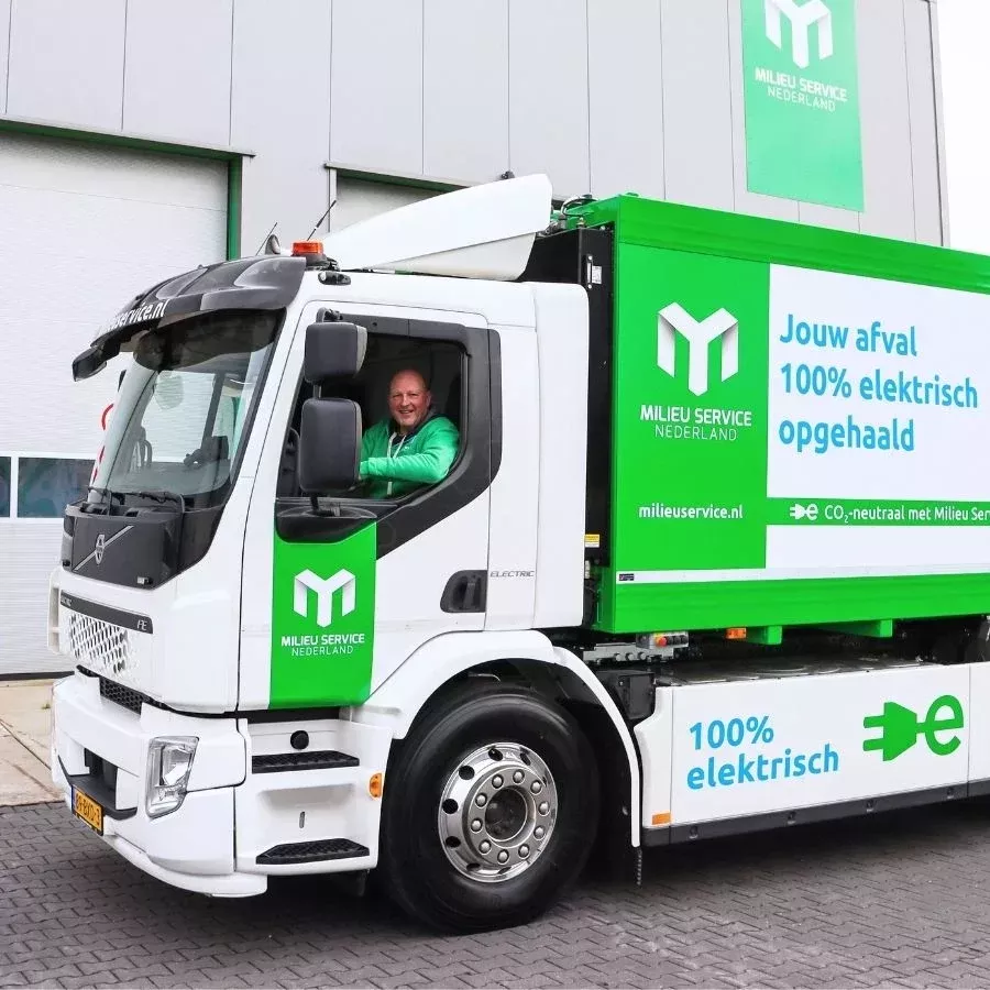 Elektrische kraakperswagen Milieu Service Nederland