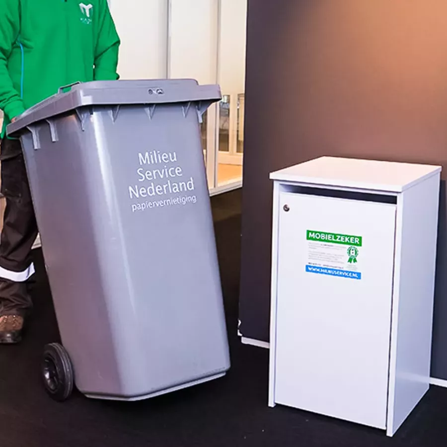 Inzamelmiddelen voor vertrouwelijk papier