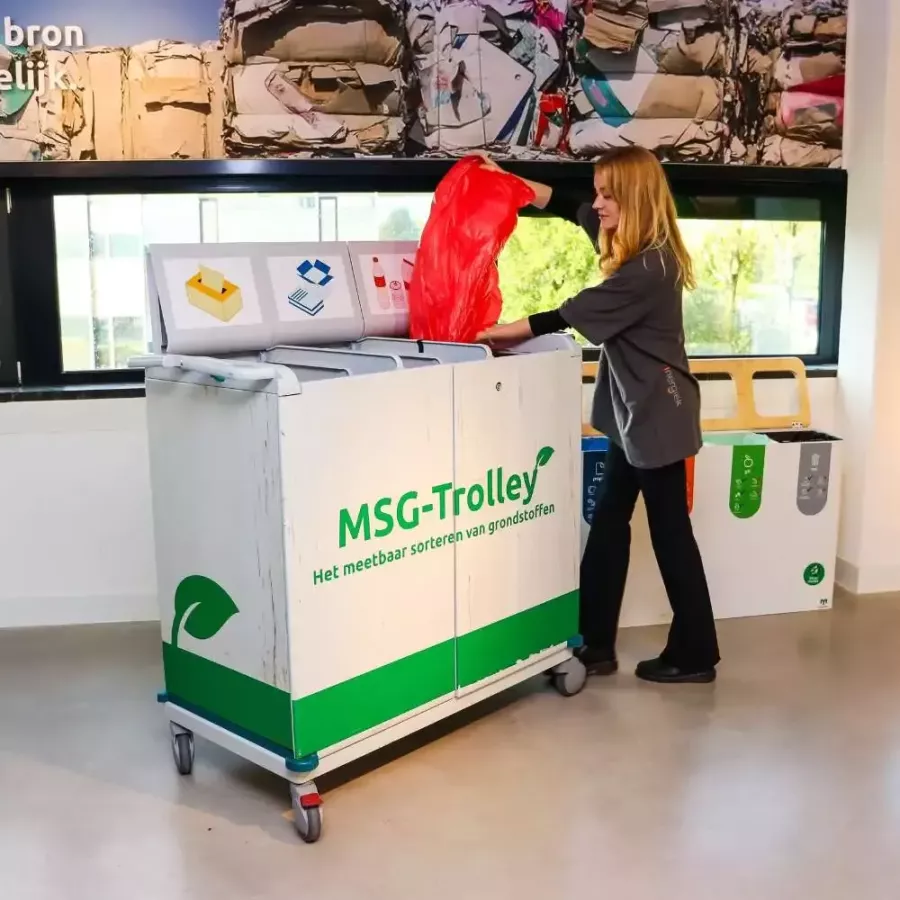 MSG Trolley afval wegen