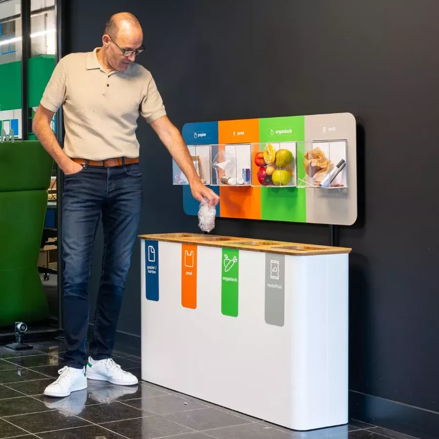 PMD scheiden in multi afval container