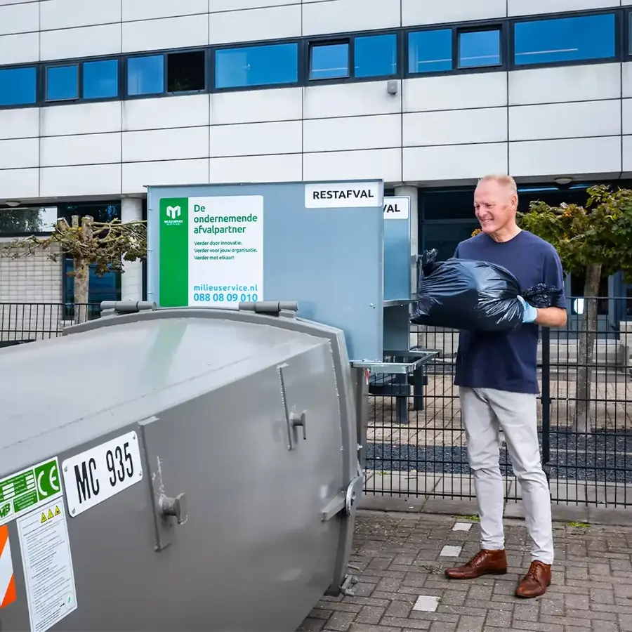Restafval in miniperscontainer