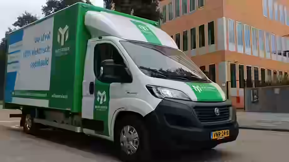 Wat gebeurt er met restafval? - Bakwagen in beeld van Milieu Service Nederland